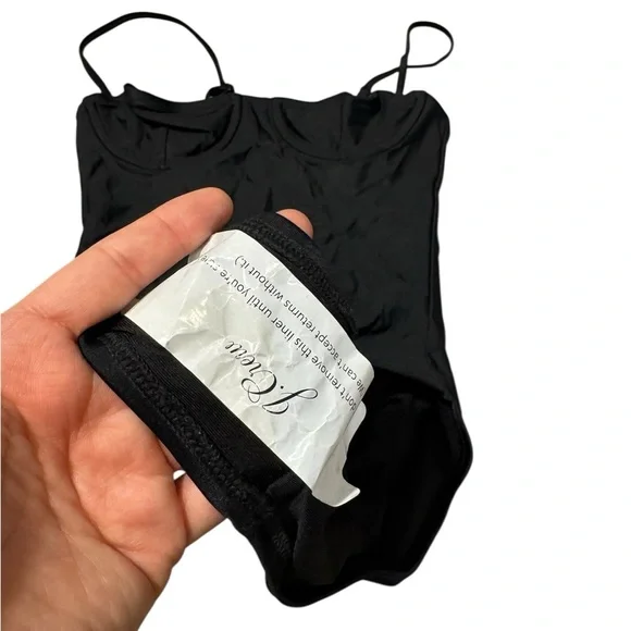 J CREW HERITAGE BALCONETTE ONE PIECE SWIMSUIT BLACK NEW W/TAGS SIZE  XS - Picture 4 of 8